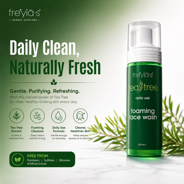 Freyias Tea Tree Foaming Face Wash
