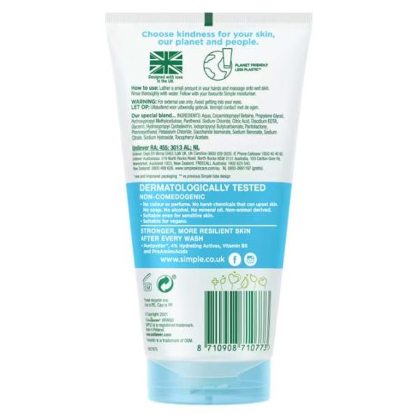 Simple Micellar Gel Facial Wash 150ml