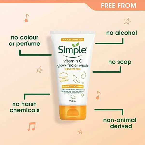 Simple Vitamin C Glow Facial Wash 150ml