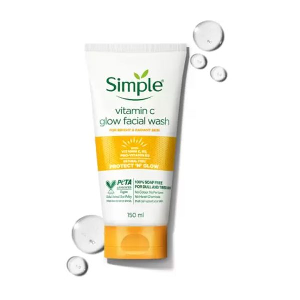 Simple Vitamin C Glow Facial Wash 150ml