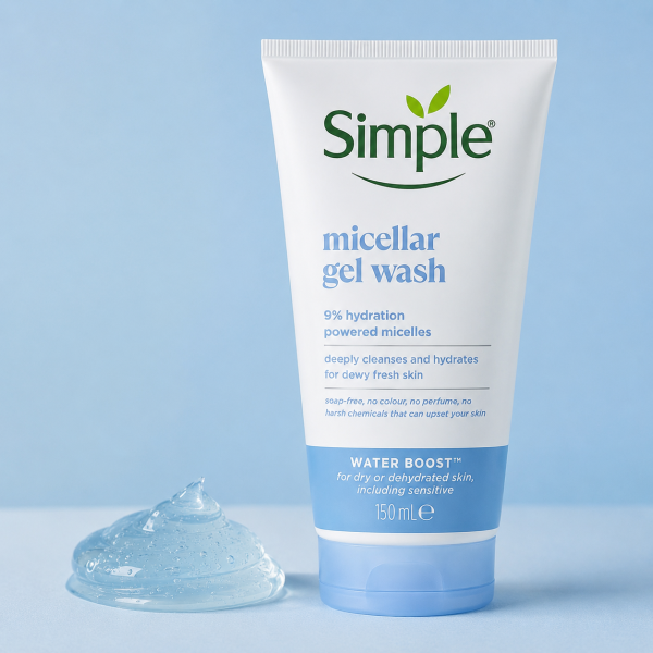 Simple Water Boost Micellar Facial Gel Wash (2)