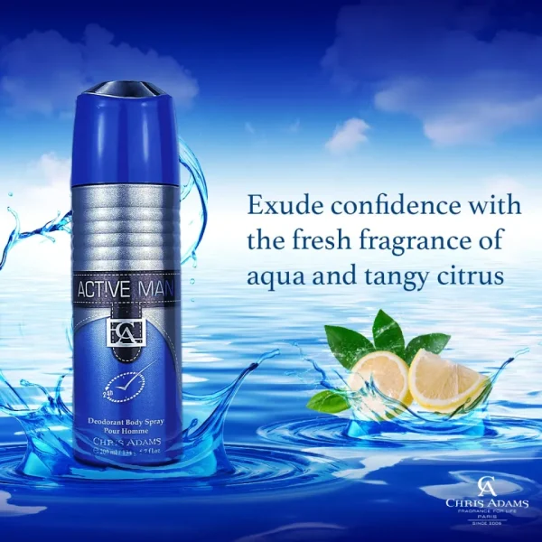 Chris Adams Active Man Deodorant Body Spray - 200ml