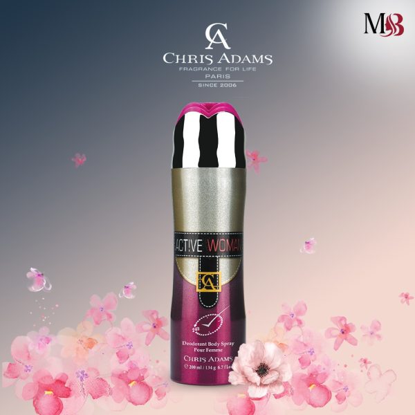 Chris Adams Deodorant Body Spray Active Woman (200ml)