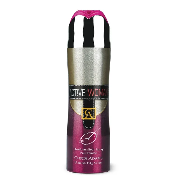 Chris Adams Deodorant Body Spray Active Woman