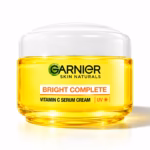 Authentic Garnier Vitamin C Serum Day Cream 45g jar on a clean background