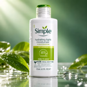 Authentic Simple Hydrating Light Moisturiser bottle on a clean background