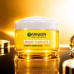 Authentic Garnier Vitamin C Serum Day Cream 45g jar on a clean background