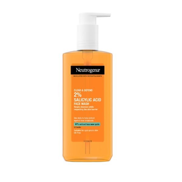 Neutrogena 2% Salicylic Acid Clear & Defend Facial Wash
