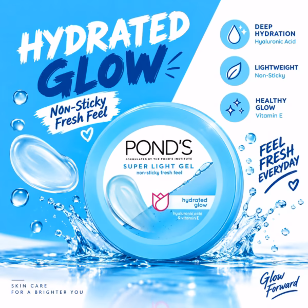Pond’s Super Light Gel with Hyaluronic Acid