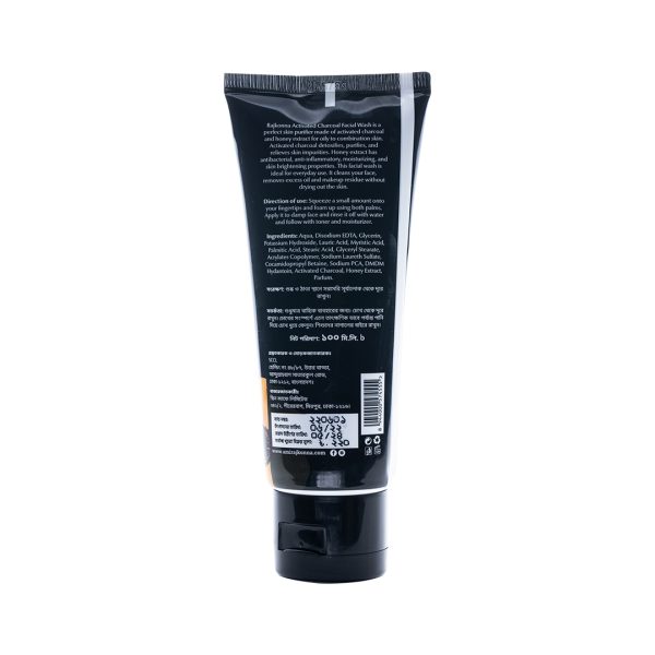 Rajkonna Activated Charcoal Facial Wash With Honey Extract