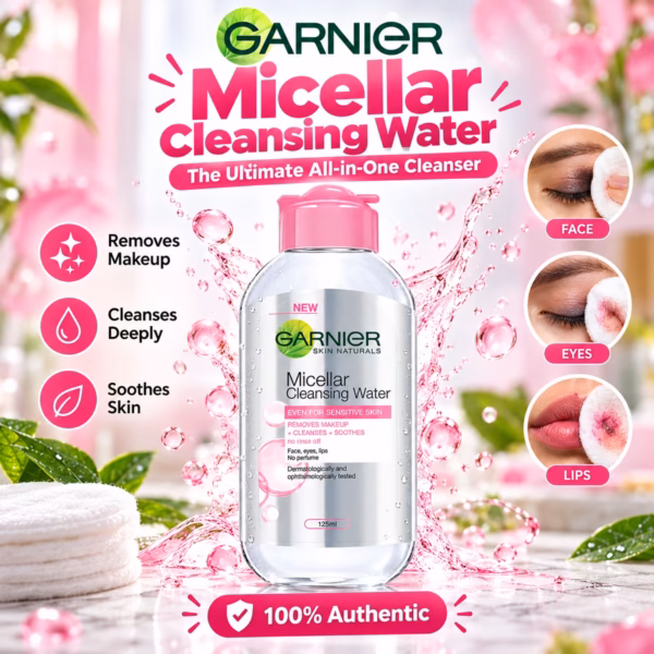 Authentic Garnier Micellar Cleansing Water bottle at Modern Beauty BD