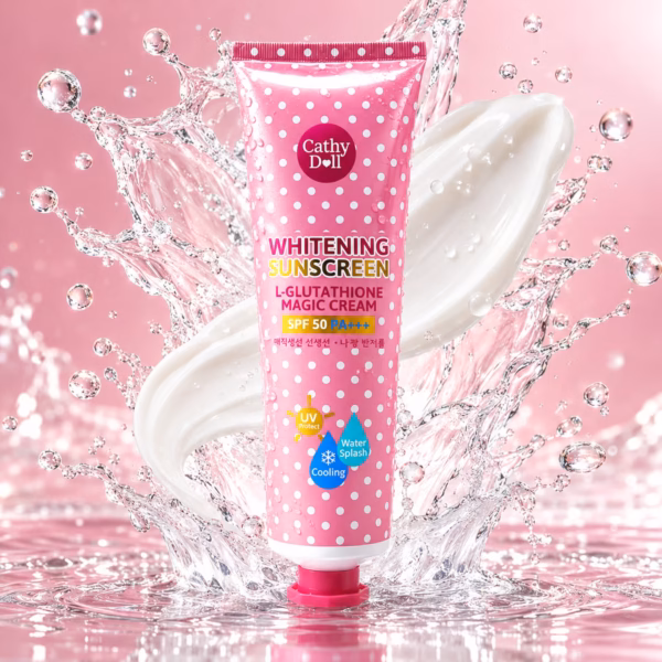Original Cathy Doll Whitening Sunscreen L-Glutathione Magic Cream SPF 50