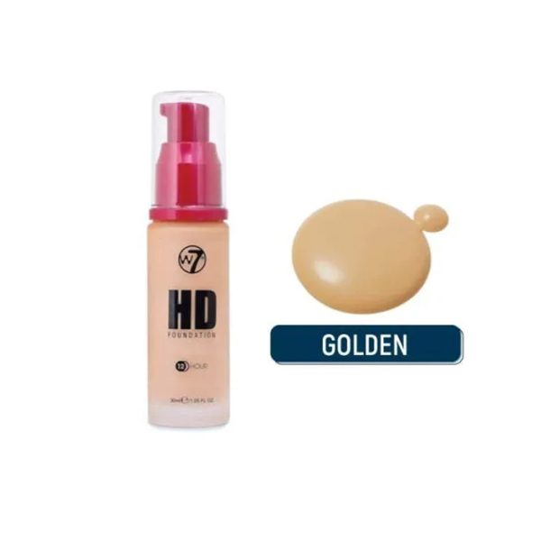 W7 Golden New Ultra 12 Hour Hd Foundation - 30ml