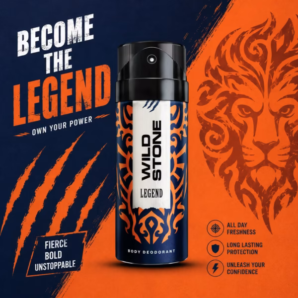 Wild Stone Legend Deodorant Body Spray for Men