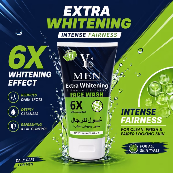 YC Men Extra Whitening Face Wash