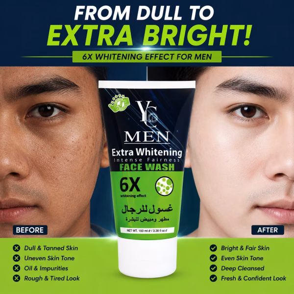 YC Men Extra Whitening Face Wash