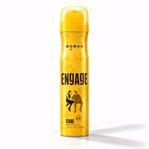 Authentic Engage Body Spray Tease yellow bottle for women