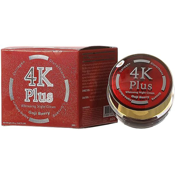 4k Plus Whitening Goji Berry Night Cream 5x Bright Skin Collagen