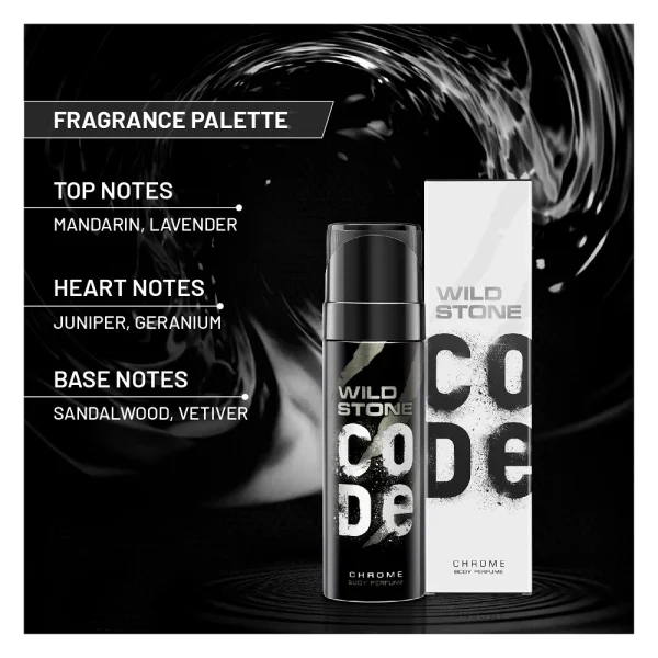 Wild Stone Code Chrome Body Perfume - 120ml