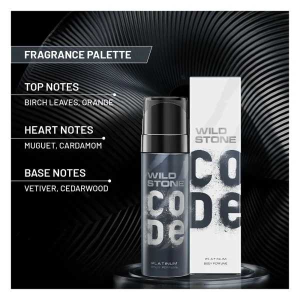 Wild Stone Code Platinum Body Perfume - 120ml