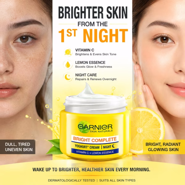Garnier Bright Complete Vitamin C Serum Night Cream