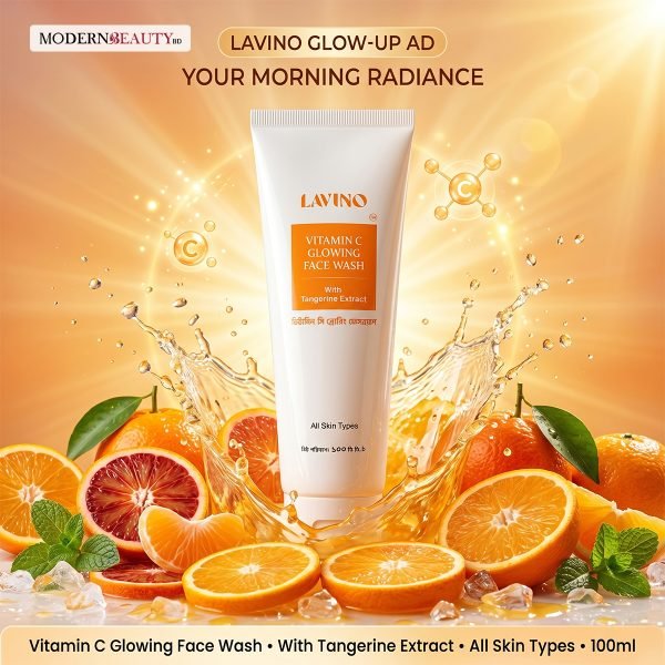 Lavino Vitamin C Glowing Face Wash With Tangerine Extract ModernBeautyBD