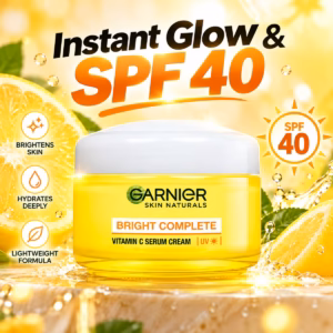 Authentic Garnier Bright Complete Vitamin C serum cream SPF 40