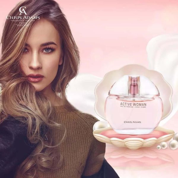 Chris Adams Active Woman EDT Perfume 80ml with fresh floral fruity scent.