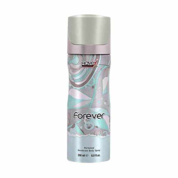 Havex Forever Body Spray provides 24h odor protection with invigorating masculine scent.