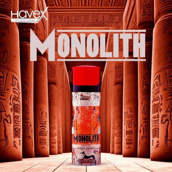 Havex Monolith Body Spray 200ml for men with strong long-lasting scent