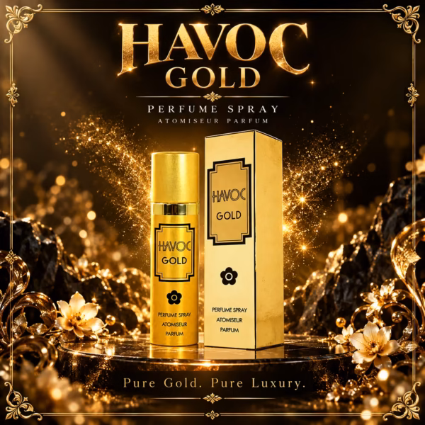 Havoc Gold Luxury Perfume Advertisement