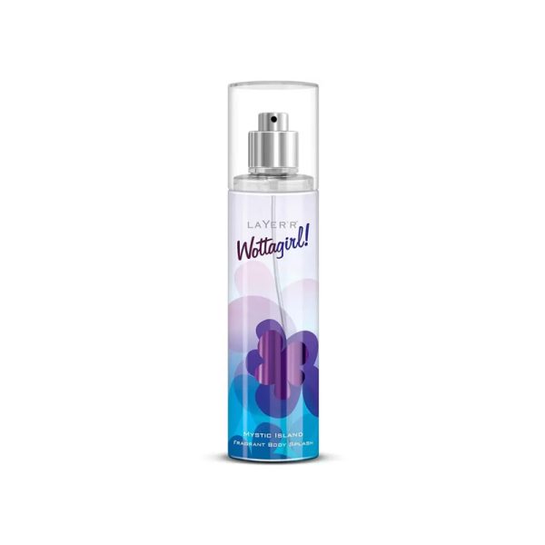 Layer’r Wottagirl Mystic Island body splash 135ml, refreshing aquatic fragrance for women