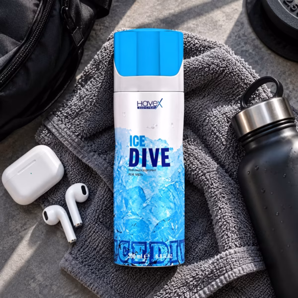 Havex Ice Dive men's body spray 200ml bottle