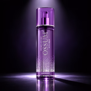 Authentic Ossum Perfumed Body Mist Delight purple bottle 115ml