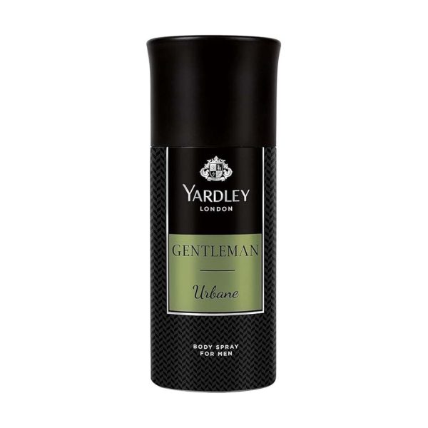 Yardley London Gentleman Urbane Deodorant Body Spray for Men provides elegant masculine scent.