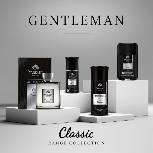 Yardley Gentleman Classic Body Spray 150ml for keeps body fresh and confident all day.