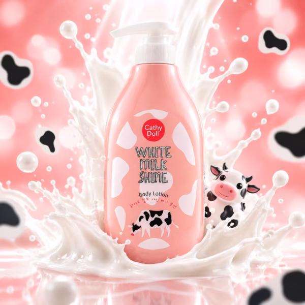 Cathy Doll White Milk Shine Body Lotion Clinical Hydration & Radiant Body Care