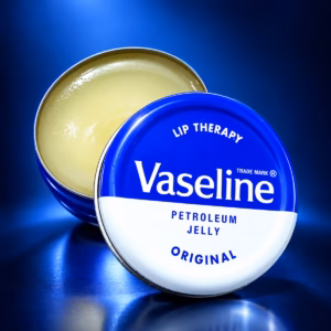 Authentic Vaseline Lip Therapy Original jar on a clean background