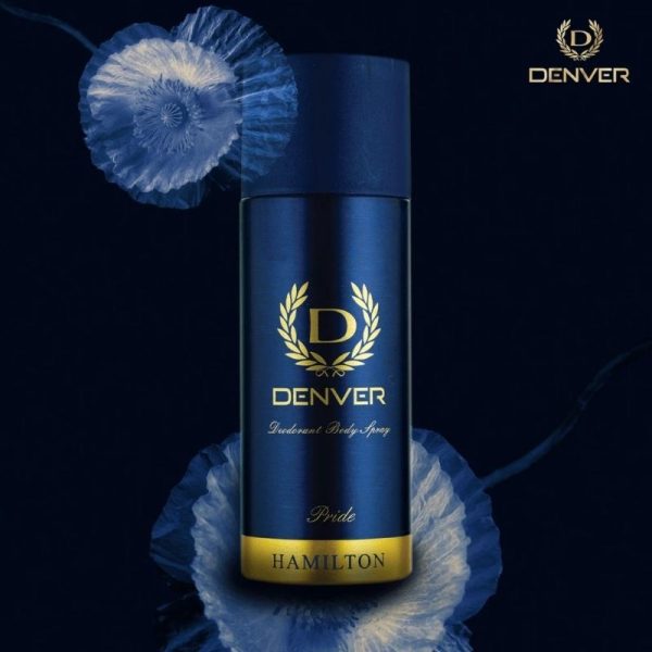 Denver Hamilton Pride Body Spray 165ml, refreshing scent for confident men.