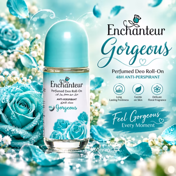Enchanteur Perfumed Deo Roll-on Gorgeous