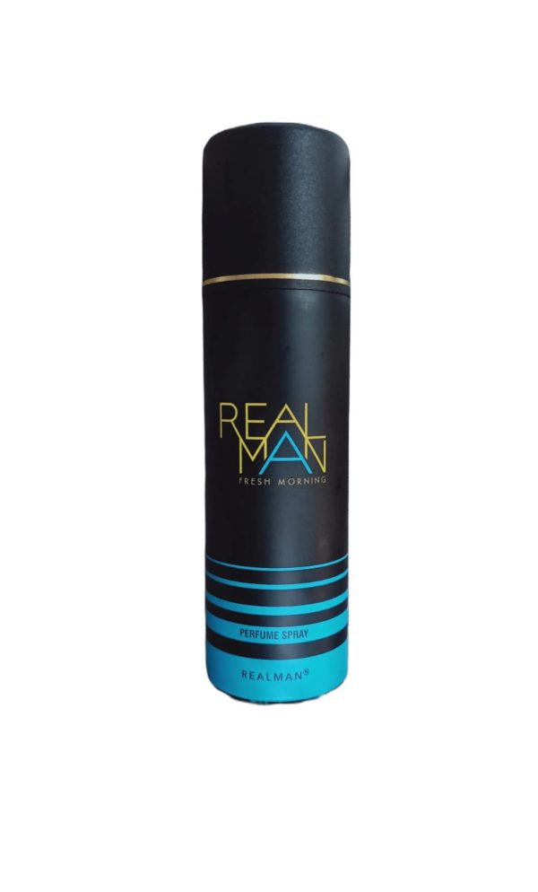 Realman Fresh Morning Body Spray for Men 150ml, long-lasting masculine fragrance at Modern Beauty BD.