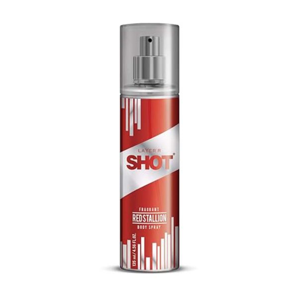 Layer'r Shot Red Stallion Body Spray long-lasting deodorant for men - at Modern Beauty BD.