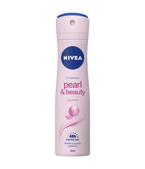 NIVEA Pearl & Beauty Deodorant Spray for Women white bg