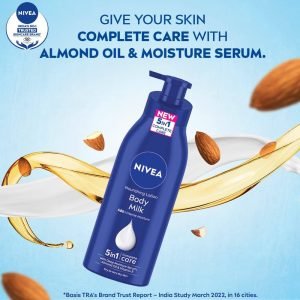 Nivea Rich Nourishing Body Lotion is designed to provide intense hydration and long-lasting nourishment for dry and very dry skin.