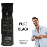 PURE BLACK Body Spray is crafted for the modern man who leaves a lasting impression—everywhere he goes.