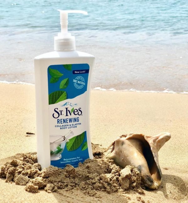 St. Ives Renewing Collagen & Elastin Hand & Body Lotion with collagen and elastin for smooth skin.