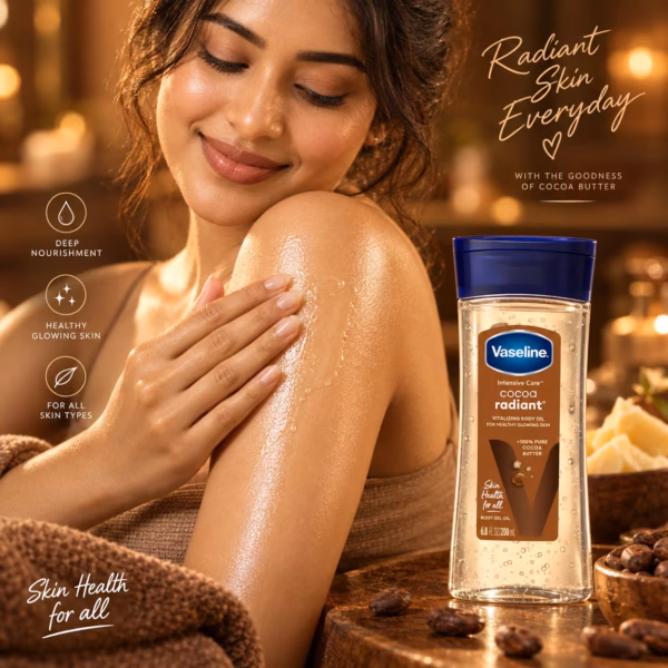 Vaseline Intensive Care Cocoa Radiant Gel Body Oil