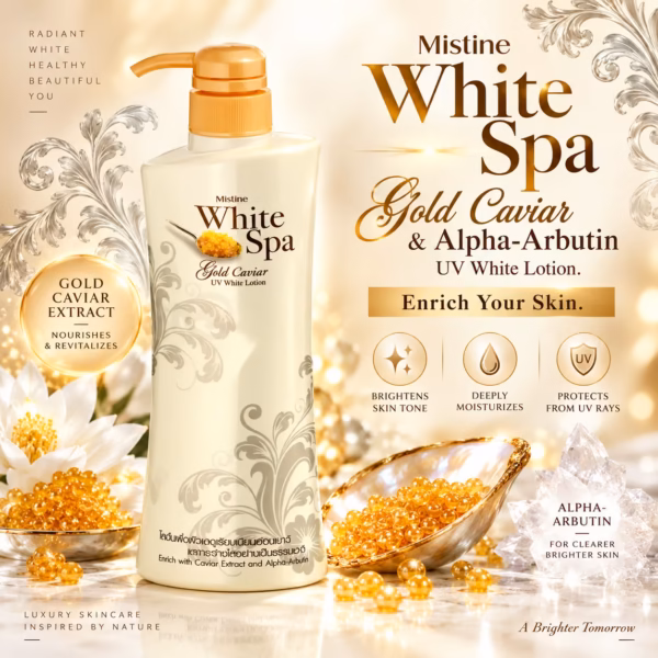 White Spa Gold Caviar UV Whitening Body Lotion
