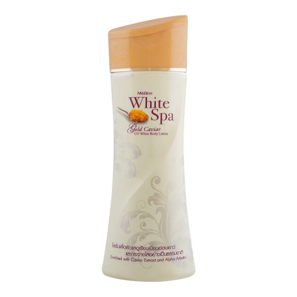 White Spa Gold Caviar UV Whitening Body Lotion hydrates and improves skin glow - Modernv Beauty BD