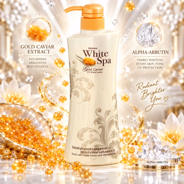 White Spa Gold Caviar UV Whitening Body Lotion